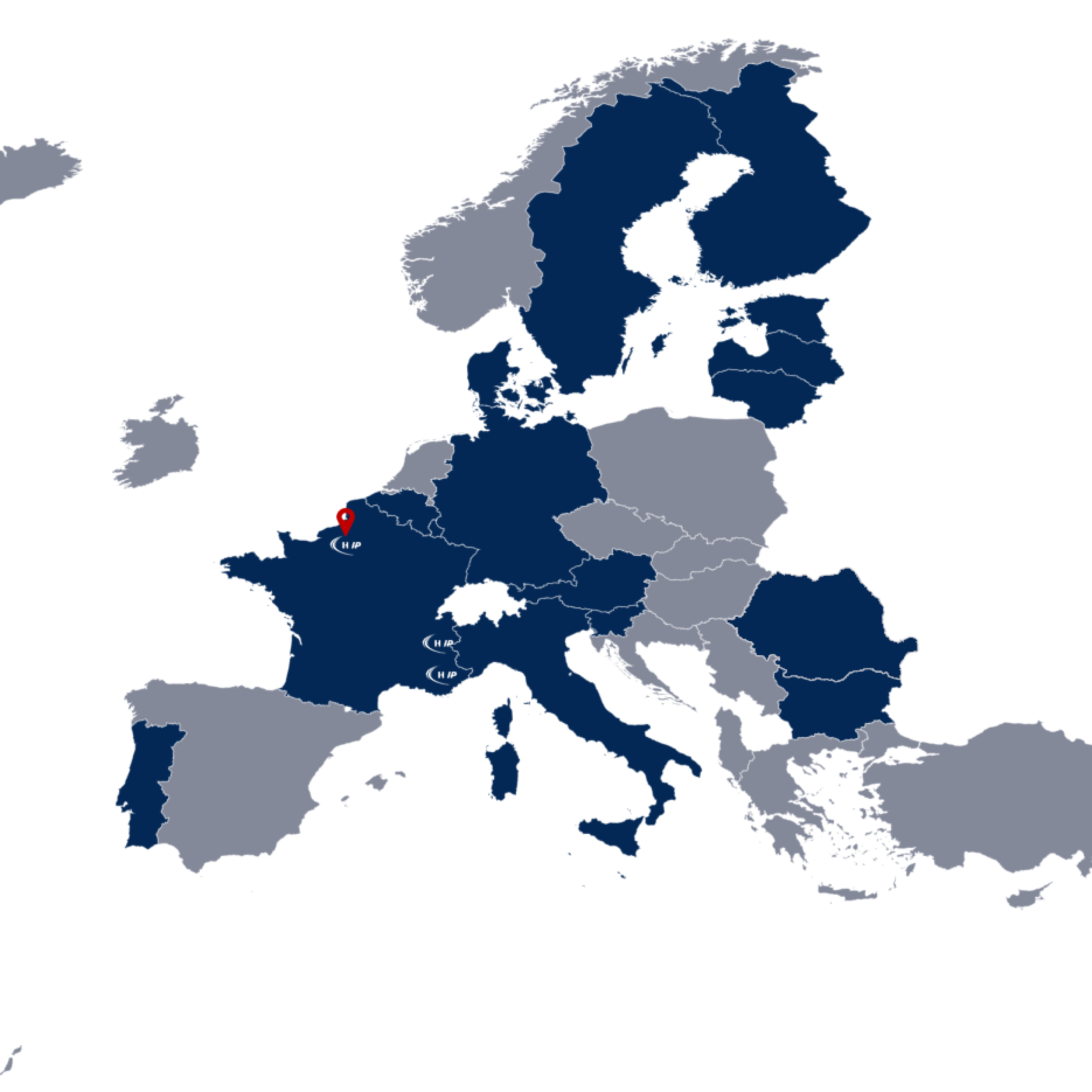 Carte JUB 18 pays